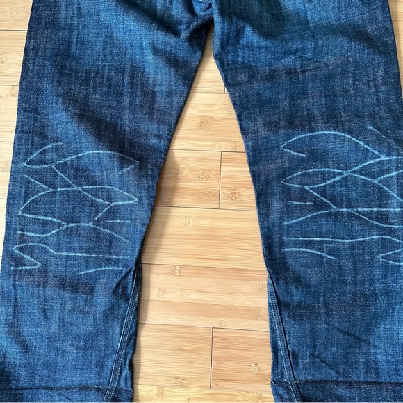 Levi's 514 Slim Straight Denim Blue Jean 36x30 Double Flap Pockets Zip Fly - Picture 9 of 16